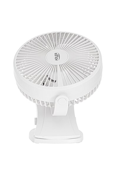 adler AD7342b portable fan, 5W, 3000mAh, clip-on