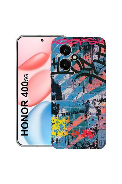 bestcase Carcasă transparentă din silicon pentru Honor 400, Graffiti Wall, 2036423 T 1183