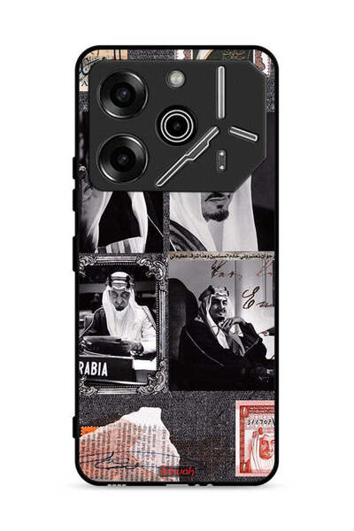 Tolwak غطاء حماية لهاتف تكنو بوفا 6 برو 5G، ملصق الملك فيصل العتيق