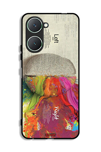 Tolwak غطاء حماية لهاتف Vivo Y18i 4G بتصميم تجريدي لعلم الدماغ