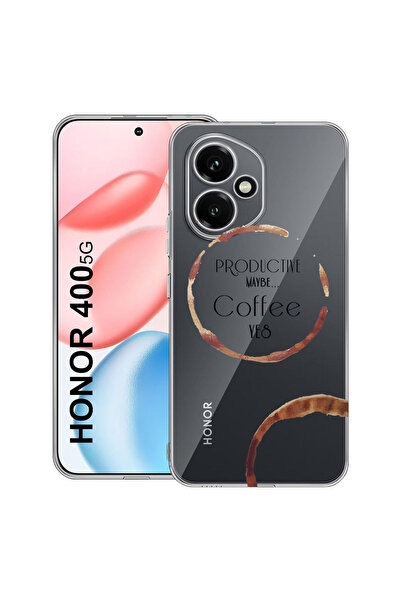 bestcase Carcasă transparentă din silicon pentru Honor 400, culoare cafea, 20...