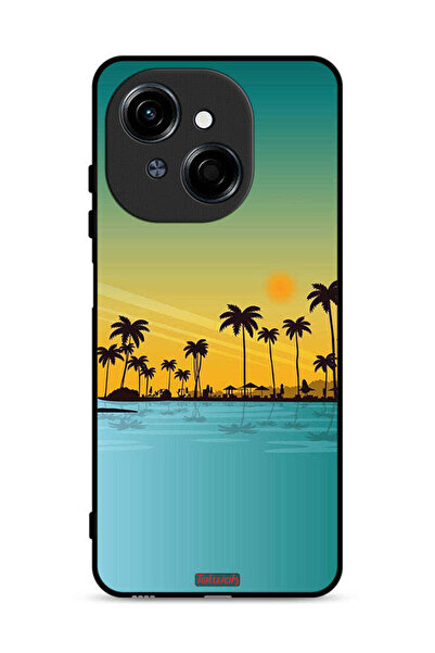 Tolwak Tecno Spark Go 1S 4G Protective Case Cover Scenery Abstract Art