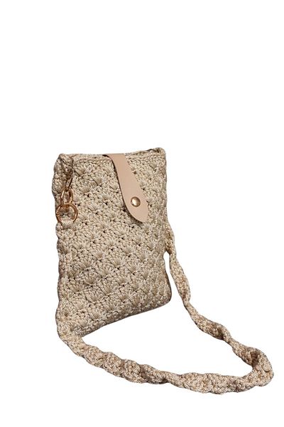 Uretti - Öznur 7392 0481 Handmade Macrame Rope Crossbody Bag