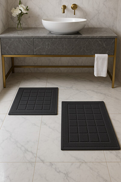 Özdilek Paspas (Nev) 2'Li Carre Anthracite