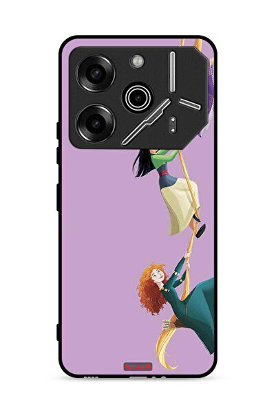 Tolwak غطاء حماية لهاتف تكنو بوفا 6 برو 5G، رسمة تسلق فتاة