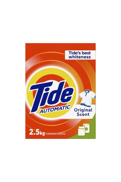 Tide مسحوق غسيل مركز للغسالات الأوتوماتيكية، رائحة أصلية، 2.5 كجم