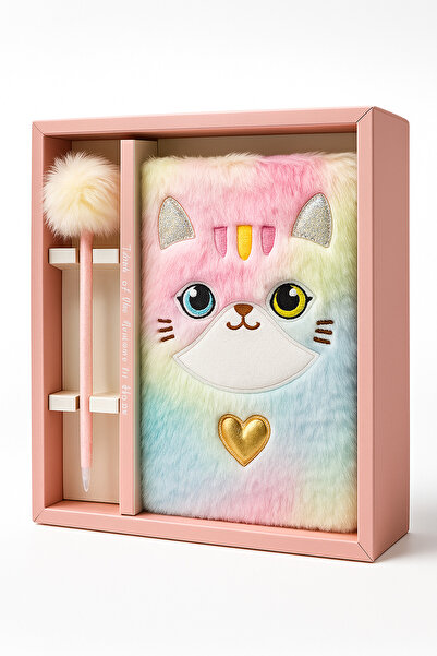 Taros Peluş Hatıra Defteri (Günlük) ve Jel Kalem