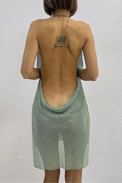 Bikini Mayokini Dünyası Φόρεμα Metallica Shine - Πράσινο