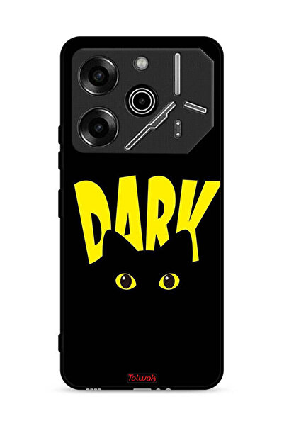 Tolwak غطاء حماية لهاتف تكنو بوفا 6 برو 5G - قطة داكنة