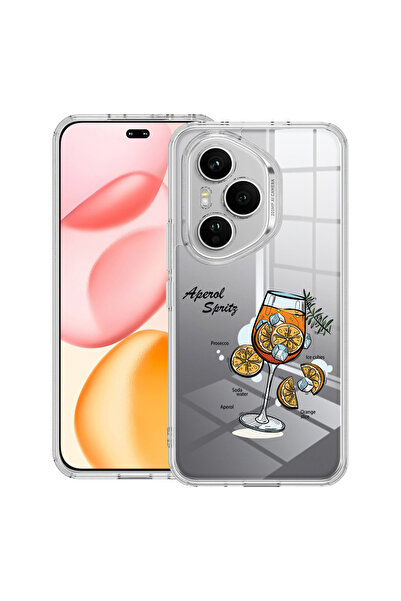 bestcase Carcasă transparentă din silicon pentru Honor 400 Pro, Aperol Spritz...