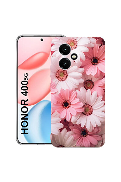 bestcase Carcasă transparentă din silicon pentru Honor 400, roz margaretă, 20...
