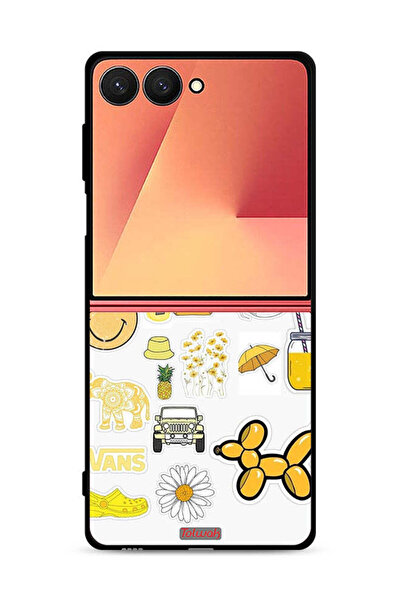 Tolwak غطاء حماية لهاتف سامسونج جالاكسي زد فليب 7 - علامات أنثوية