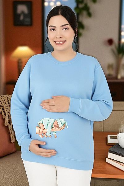 BENROMA Printed Maternity Sweatshirt