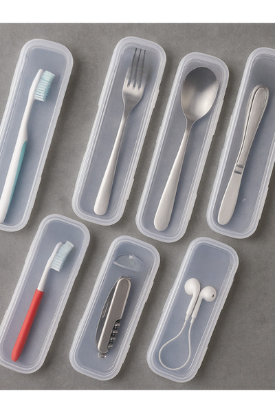 Dükkanönü 6 Pieces Multipurpose Portable Storage Box - Cutlery, Makeup, Toothbrush Etc. Regulator