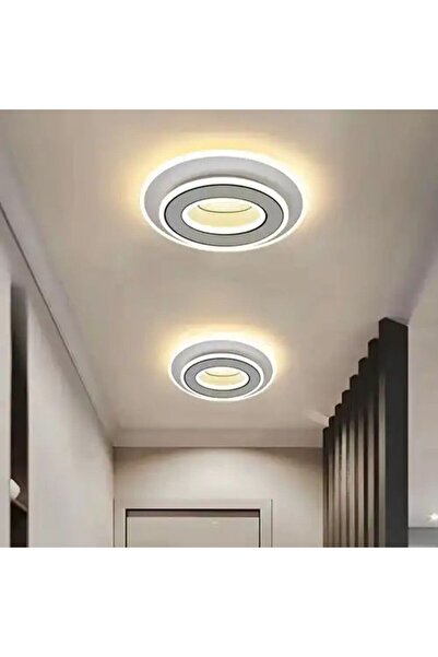 LED CONCEPT LED chandelier with 3 types of light and remote control, white, round, 100W, dimmable, 32x32x6cm