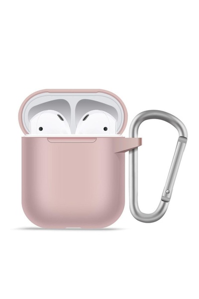 BLUEO Soft silicone case for AirPods 1, Liquid Silicone, Pink