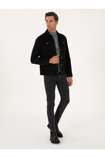 Cacharel Siyah Suni Deri Ceket 50314728-VR046