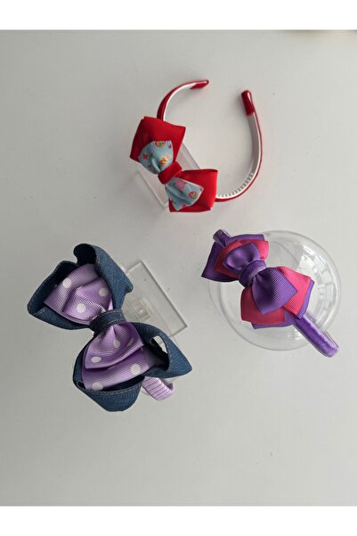 kalben accessories مجموعة التاج للفتاة - مجموعة حديثة ولطيفة مكونة من 3 قطع