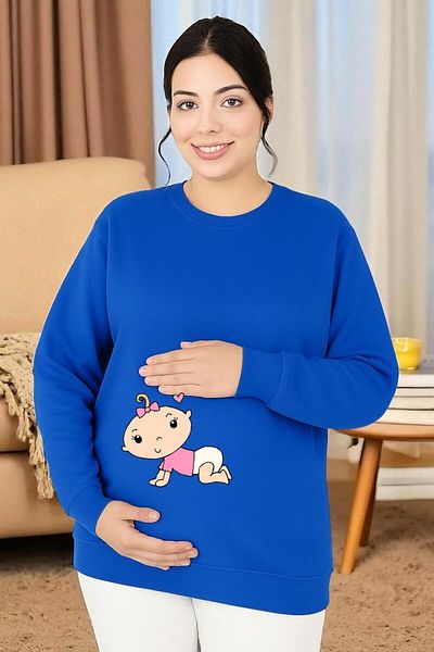 BENROMA Printed Maternity Sweatshirt