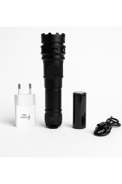 Wıson WS-6868 2500 lümen 25 wat 5000 mah pil Şarj Edilebilir Uzun Menzilli El...