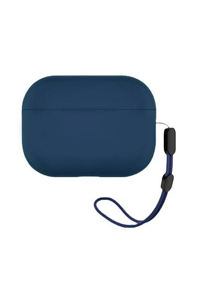 BLUEO Soft silicone case for AirPods Pro 2, Liquid Silicone, Blue