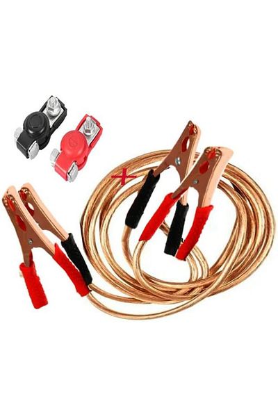 MACRO FLAK Jumper Cables Heavy Duty Sturdy Copper cable Battery Jumper Alligator Clip Jew Cable Start Long