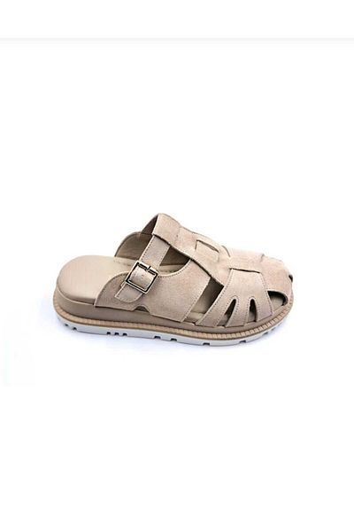 POTEEN Ptn Dance Cage Model Buckle Detail Genuine Leather Women's Slippers