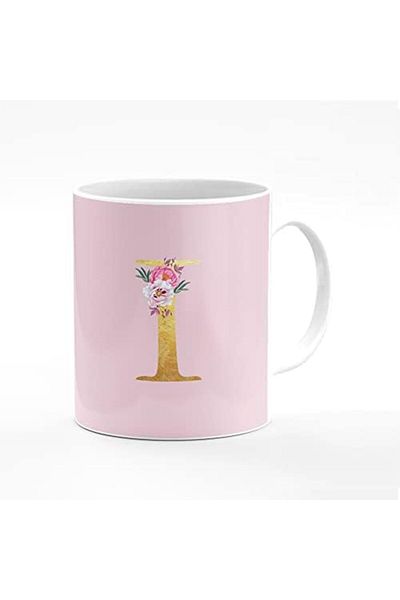 Stylizedd Designer Printed Coffee Mug 11oz Ceramic Personalised Gift Mugs Cup - Custom Monogram Init