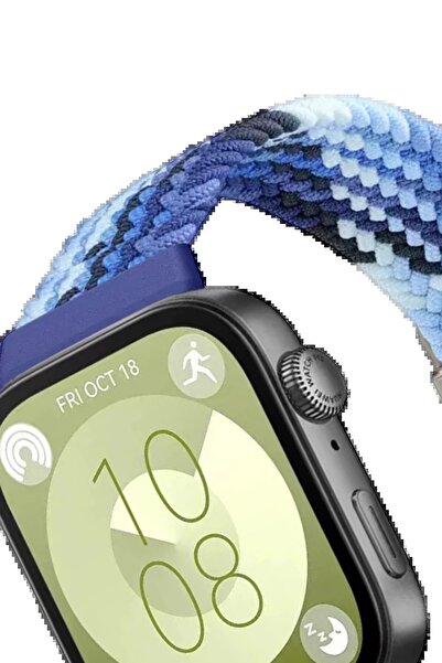 CepteToptan Myt09 Huawei Fit 4 Star Strap - Navy Blue