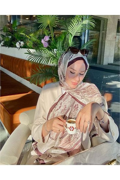 Gogoey Beauty Diorel Ethnic Pattern Vural Silk Shawl
