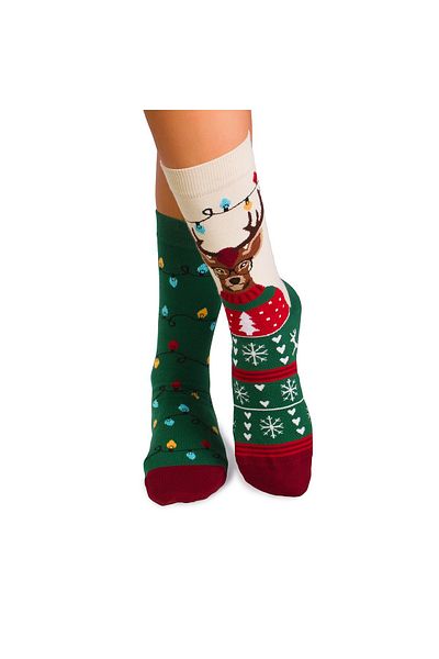 Pirin Hill Christmas cotton socks Rudolf