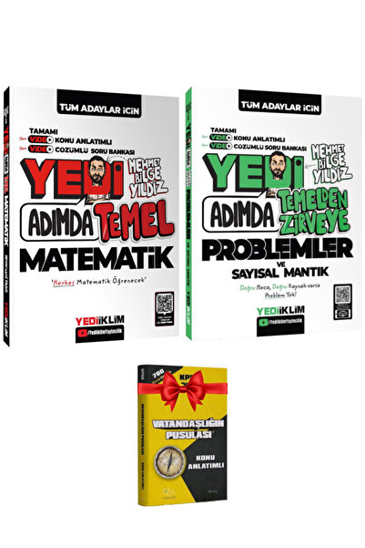 Yediiklim Yayınları Mehmet Bilge Yıldız Tüm Adaylar İçin Yedi Adımda Temel Ma...