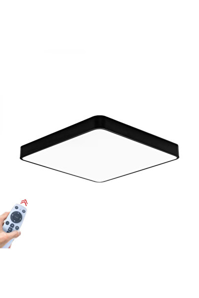 Braytron Lampă de tavan LED Blade BR-BH16-05291, pătrată, control de la distanță, 45W, 3680lm, CCT, IP20, neagră,