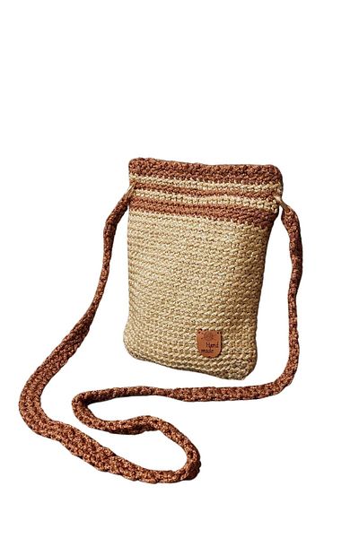 Uretti - Öznur 7392 9633 Hand Knitted Glitter Macrame Rope Phone Bag