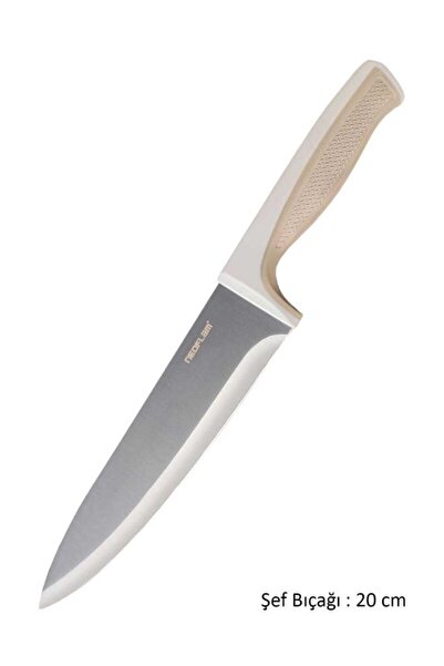 Prima Nova Fika Microban Şef Bıçağı 20 Cm, Bej