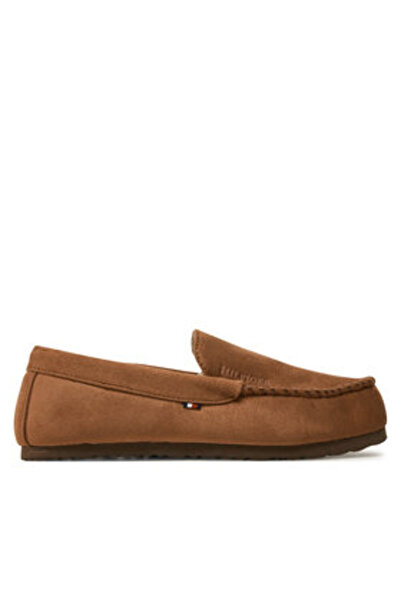 Tommy Hilfiger Papuci de casă pentru bărbați FM0FM05224 maro