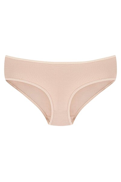 Arma Yıldız Chiloți de damă din bambus, culoarea pielii, pachet de 3 țesături extra moi și elastice, respirabile