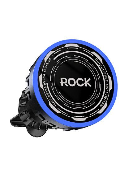 Rock MagSafe Radyatör Soğutuculu 15W Kablosuz Araç Şarj Cihazı Siyah