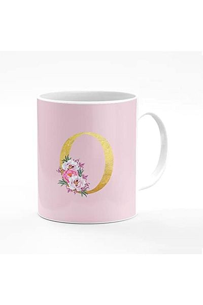 Stylizedd Designer Printed Coffee Mug 11oz Ceramic Personalised Gift Mugs Cup - Custom Monogram Init