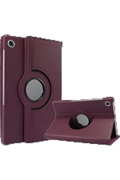 CepteToptan Myt09 Lenovo Tab M10 Tb311Fu Case 360 Tablet Leather Case - Plum