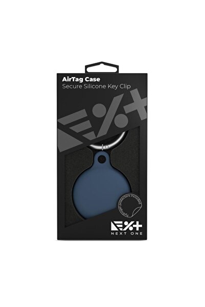 NOA Secure Key Clip Silicone Protective Case for AirTag, Marine Blue