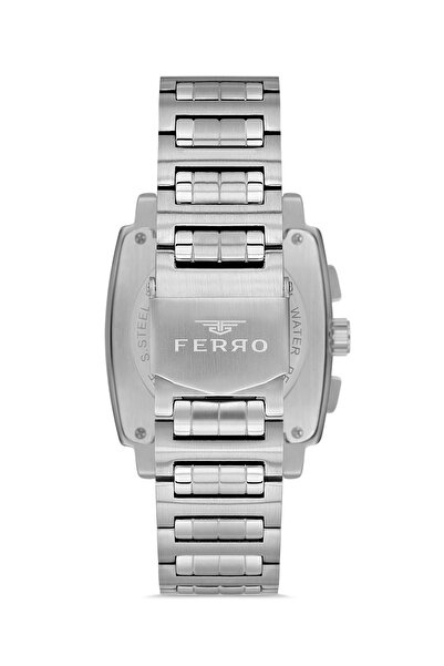 FERRO Silver Steel Cord Men's Cordl Watch Fm11553Awt-A Functions Active 3 Atm Water Resistant