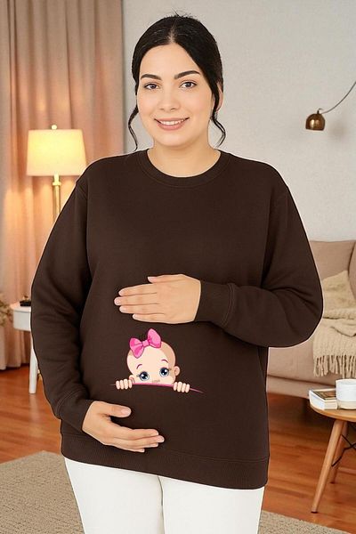 BENROMA Printed Maternity Sweatshirt