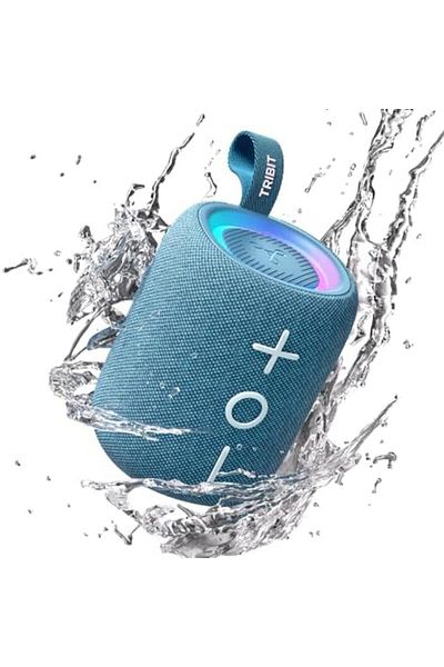 Tribit StormBox Mini+ Bluetooth Speaker 12W,360°Surround Sound,12H Playtime,BT 5.4,IPX7 Waterproof,