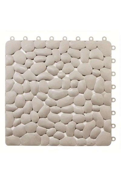 Sosar Set 6 buc Covor Antiderapant tip Dale pentru Cabina de Dus, gri 30x30 cm