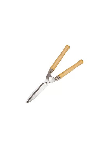 beorol Hedge shears, shrubs, bypass type, wooden handle, 50 cm,