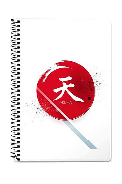 Stylizedd I Am Akuma A5 Spiral Notebook White