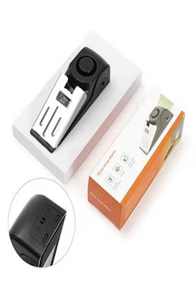 Generic Portable door alarm prevents unwanted entry with loud sound and alert