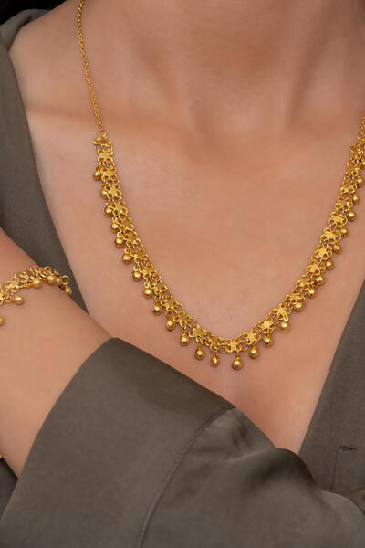 Bayar Gold 18,25 Gram 22K Kişniş Kolye ve Bilezik Yatırımlık