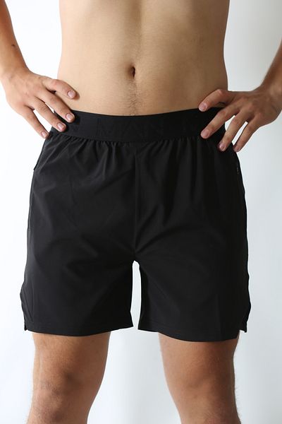 man of man man man of man Man of Man Men's Written Lined Black Shorts